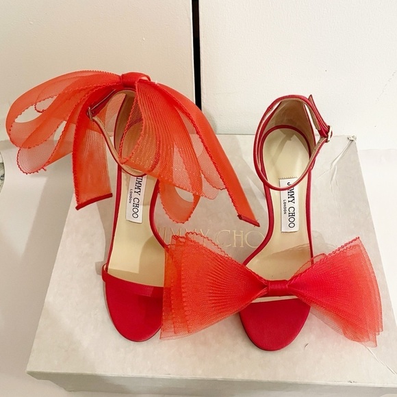 Jimmy Choo Aveline Bow Heels - Picture 6 of 9